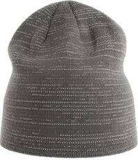 Atlantis Headwear SHIB Shine Sustainable Reflective Beanie - Dark Grey (Grigio Scuro) - Dark Gray / One Size Fits Most
