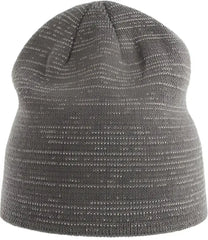 Atlantis Headwear SHIB Shine Sustainable Reflective Beanie - Dark Grey (Grigio Scuro) - Dark Gray / One Size Fits Most