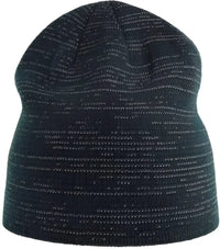 Atlantis Headwear SHIB Shine Sustainable Reflective Beanie - Navy (Marina Militare) - Navy / One Size Fits Most