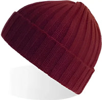 Atlantis Headwear Shore Shore Sustainable Cable Knit Beanie Burgundy (Bordeaux) Maroon / One Size Fits Most