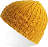 Atlantis Headwear Shore Shore Sustainable Cable Knit Beanie Mustard Yellow (Mostarda) Gold / One Size Fits Most