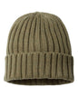 Atlantis Headwear SHORE Sustainable Cable Knit Cuffed Beanie - Olive - Olive / One Size Fits Most