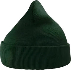 Atlantis Headwear WIND Sustainable 12’’ Cuffed Beanie Green Bottle Green / One Size Fits Most