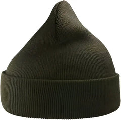 Atlantis Headwear WIND Sustainable 12’’ Cuffed Beanie - Olive - Olive / One Size Fits Most
