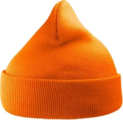 Atlantis Headwear WIND Sustainable 12’’ Cuffed Beanie - Orange Fluorescent - Orange / One Size Fits Most