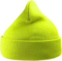 Atlantis Headwear WIND Sustainable 12’’ Cuffed Beanie - Yellow Fluorescent - Yellow / One Size Fits Most