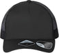 Atlantis Headwear ZION Sustainable Five-Panel Trucker Cap - Black Black - Black / One Size Fits Most
