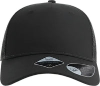 Atlantis Headwear ZION Sustainable Five-Panel Trucker Cap - Black Dark Gray - Black Dark Gray / One Size Fits Most