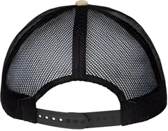Atlantis Headwear ZION Sustainable Five Panel Trucker Cap Khaki Black Khaki Black / One Size Fits Most