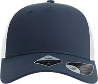 Atlantis Headwear ZION Sustainable Five-Panel Trucker Cap - Navy White - Navy White / One Size Fits Most