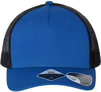 Atlantis Headwear ZION Sustainable Five-Panel Trucker Cap - Royal Black - Royal Black / One Size Fits Most
