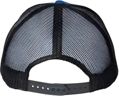 Atlantis Headwear ZION Sustainable Five-Panel Trucker Cap - Royal Black - Royal Black / One Size Fits Most