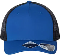 Atlantis Headwear ZION Sustainable Five-Panel Trucker Cap - Royal Black - Royal Black / One Size Fits Most