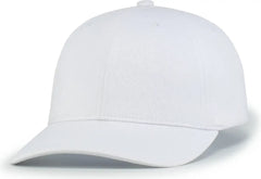 Augusta 6115 Low-Pro Unstructured Snapback Cap - White - White / One Size Fits Most