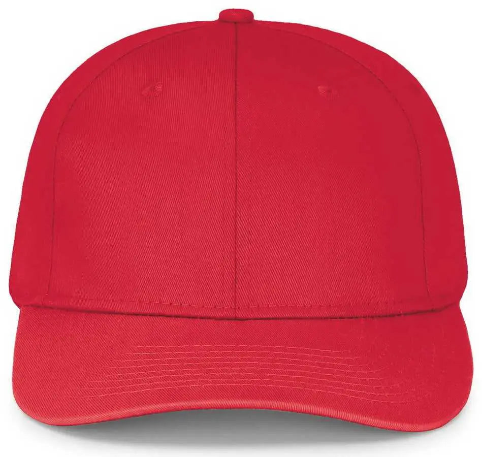 Augusta 6204 Six-Panel Cotton Twill Low-Profile Cap - Red - Red / One Size Fits Most