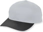 Augusta 6206 Six-Panel Cotton Twill Low-Profile Cap - Silver Gray Black - Light Gray Gray Black / One Size Fits Most