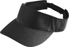 Augusta 6225 Sport Twill Visor - Black - Black / One Size Fits Most