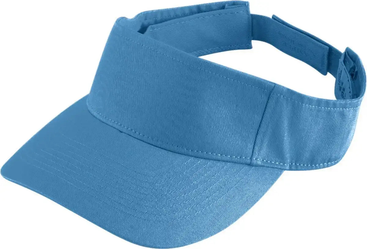 Augusta 6225 Sport Twill Visor - Columbia Blue - Columbia Blue / One Size Fits Most