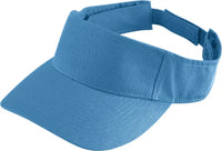 Augusta 6225 Sport Twill Visor - Columbia Blue - Columbia Blue / One Size Fits Most