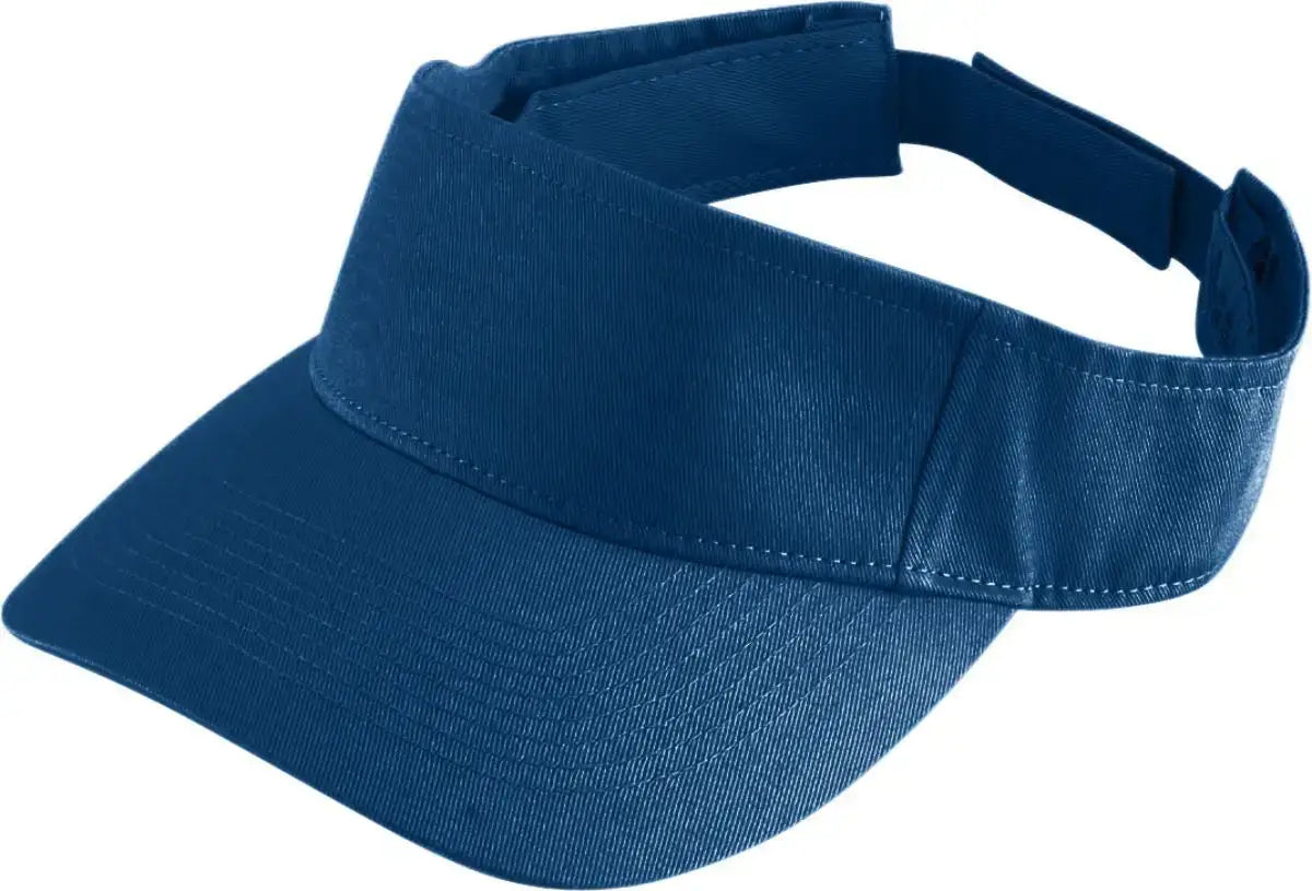 Augusta 6225 Sport Twill Visor - Navy - Navy / One Size Fits Most
