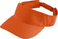 Augusta 6225 Sport Twill Visor - Orange - Orange / One Size Fits Most