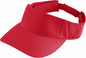 Augusta 6225 Sport Twill Visor - Red - Red / One Size Fits Most