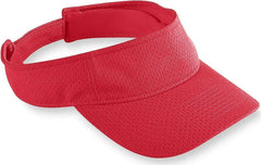 Augusta 6227 Athletic Mesh Visor Red Red / One Size Fits Most