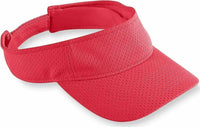 Augusta 6228 Athletic Mesh Visor - Youth - Red - Red / One Size Fits Most
