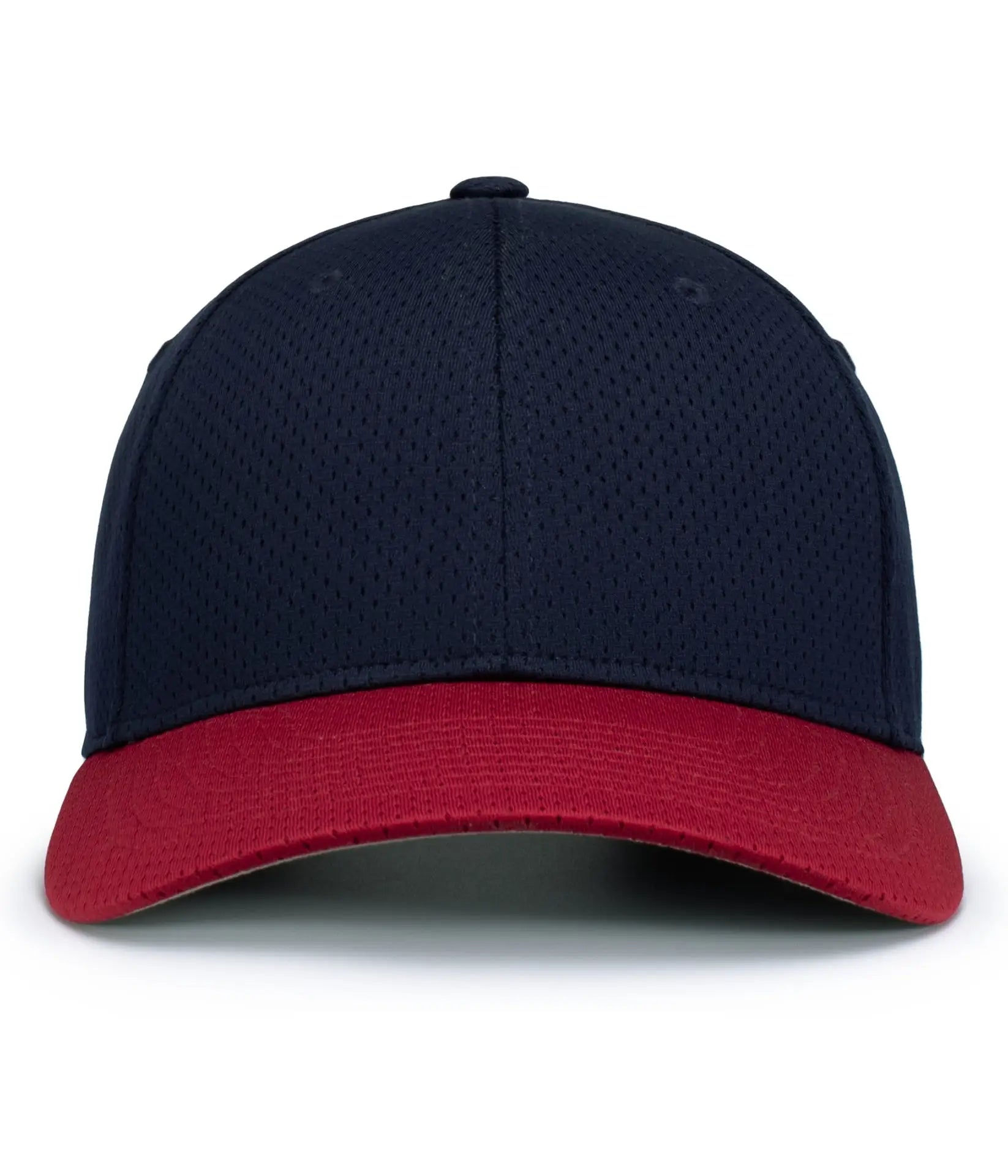 Augusta 6235 Athletic Mesh Cap - Navy Red - Navy Red / One Size Fits Most