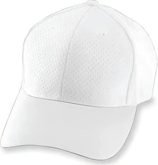 Augusta 6235 Athletic Mesh Cap White White / One Size Fits Most