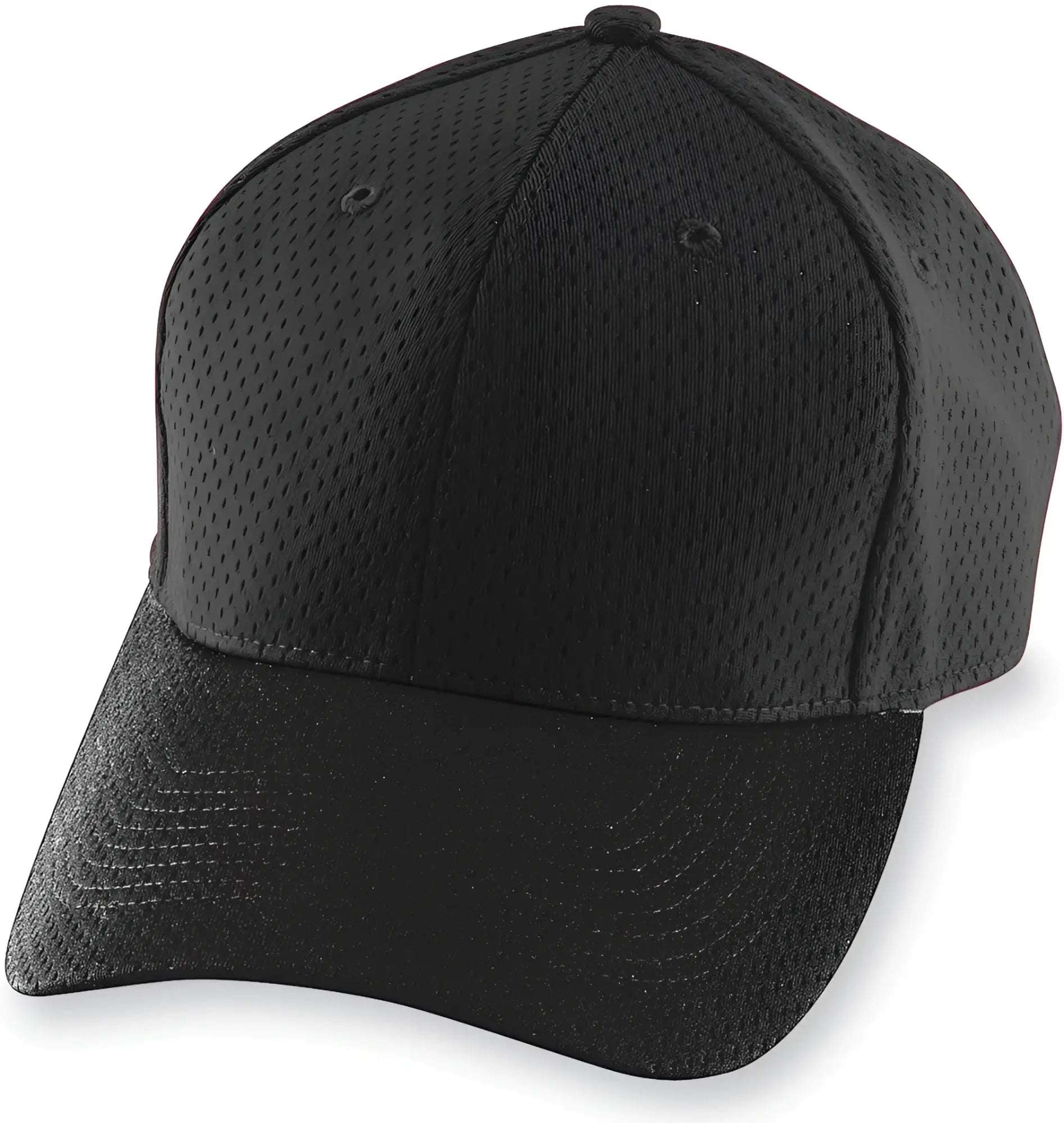 Augusta 6236 Athletic Mesh Cap - Black - Black / One Size Fits Most