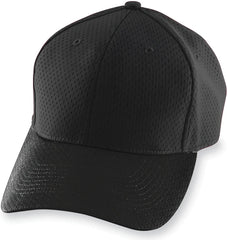 Augusta 6236 Athletic Mesh Cap - Black - Black / One Size Fits Most