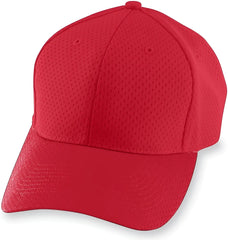 Augusta 6236 Athletic Mesh Cap - Red - Red / One Size Fits Most