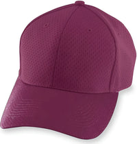 Augusta 6236 Athletic Mesh Cap - Youth - Maroon - Maroon / One Size Fits Most
