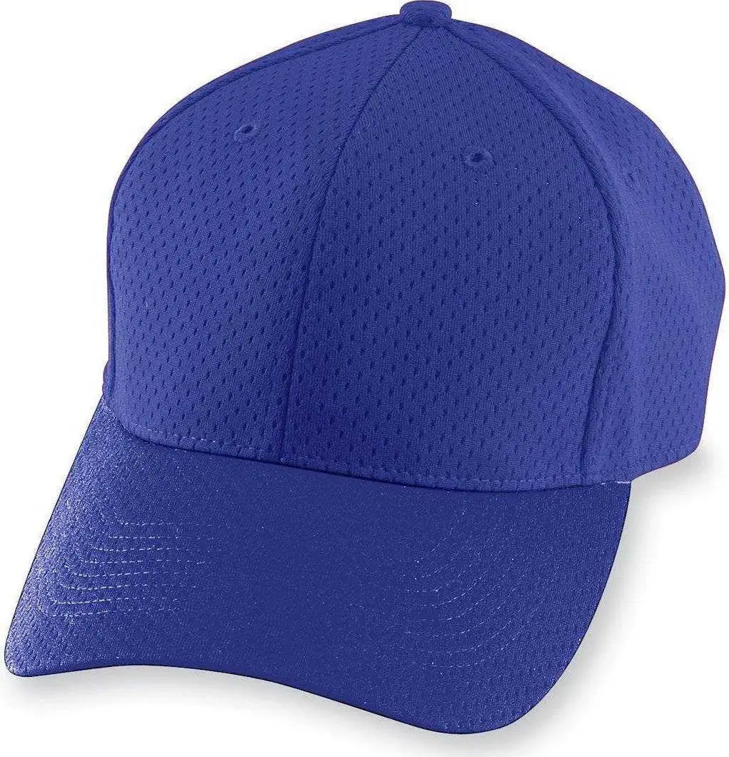 Augusta 6236 Athletic Mesh Cap Youth Purple Purple / One Size Fits Most