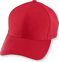Augusta 6236 Athletic Mesh Cap - Youth - Red - Red / One Size Fits Most