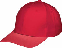 Augusta 6252 Youth Rally Cotton Twill Cap - Scarlet - Red / One Size Fits Most