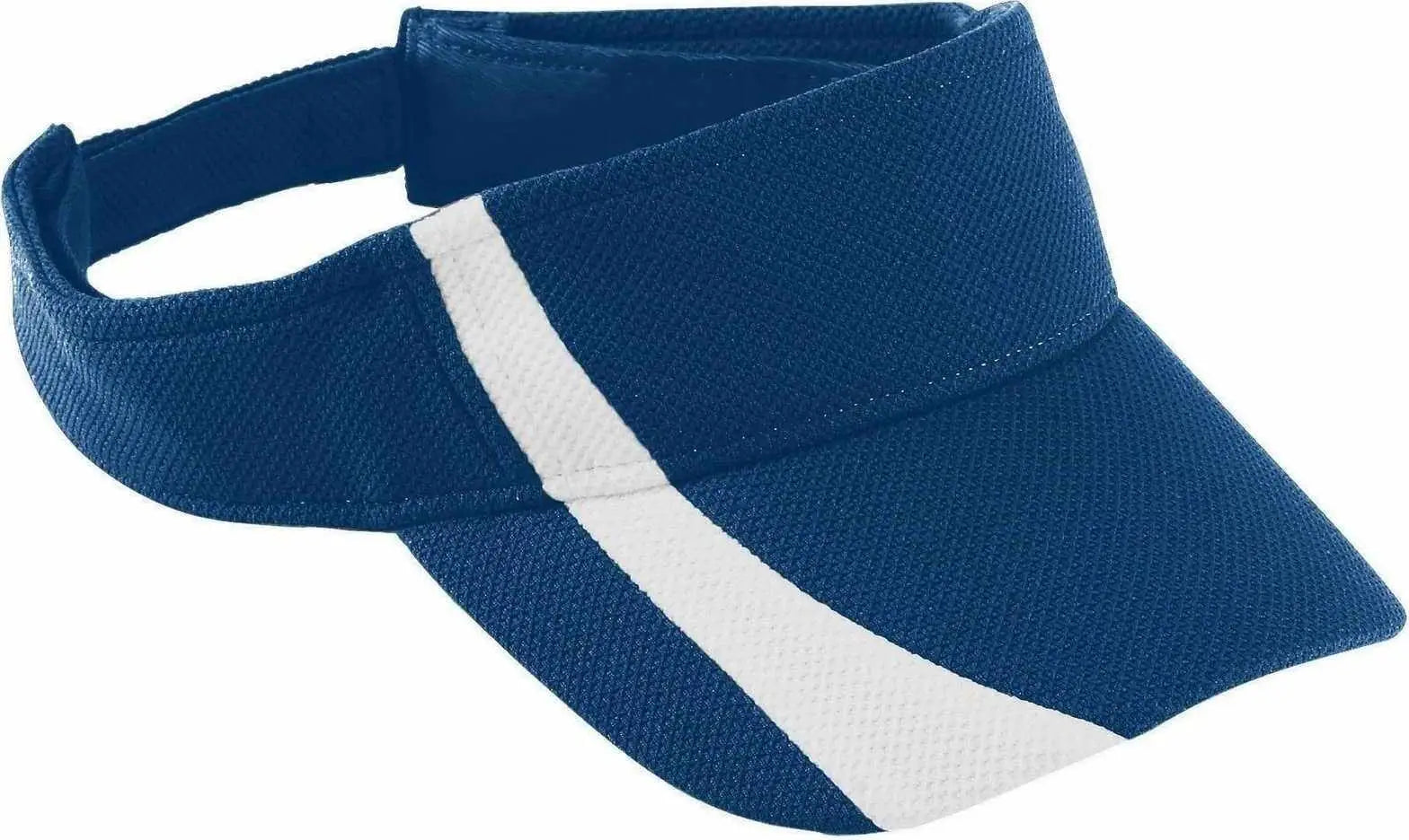 Augusta 6260 Adjustable Wicking Mesh Two Color Visor Navy White Navy White / One Size Fits Most