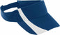 Augusta 6260 Adjustable Wicking Mesh Two Color Visor Navy White Navy White / One Size Fits Most