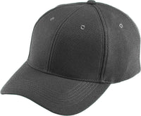 Augusta 6265 Adjustable Wicking Mesh Cap - Black - Black / One Size Fits Most