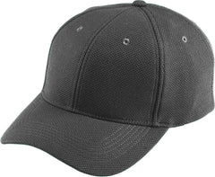 Augusta 6265 Adjustable Wicking Mesh Cap - Black - Black / One Size Fits Most