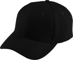 Augusta 6266 Adjustable Wicking Mesh Cap - Youth - Black - Black / One Size Fits Most