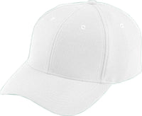 Augusta 6266 Adjustable Wicking Mesh Cap - Youth - White - White / One Size Fits Most