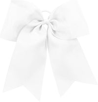 Augusta 6701 Cheer Hair Bow - White - White / One Size Fits Most