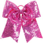 Augusta 6702 Sequin Cheer Hair Bow Power Pink Pink / One Size Fits Most