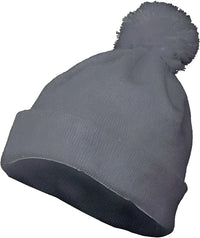 Augusta 6816 Pom Beanie Graphite Dark Gray / One Size Fits Most