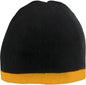 Augusta 6820 Two Tone Knit Beanie Black Gold Black Gold / One Size Fits Most