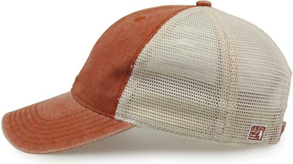 The Game GB460 Pigment Dyed Twill & Soft Trucker Cap - Texas Orange Sand | HIT a Double