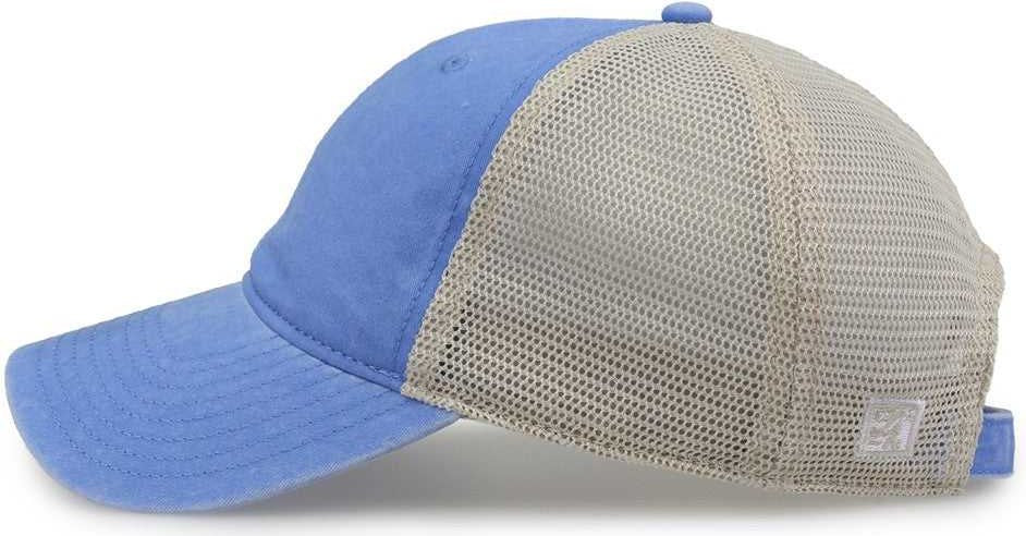 The Game GB460 Pigment Dyed Twill & Soft Trucker Cap - Sky Blue Sand | HIT a Double