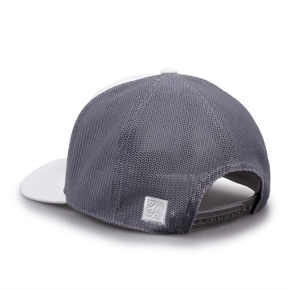The Game GB518 Everyday Trucker Cap - White Gray - HIT a Double - 5